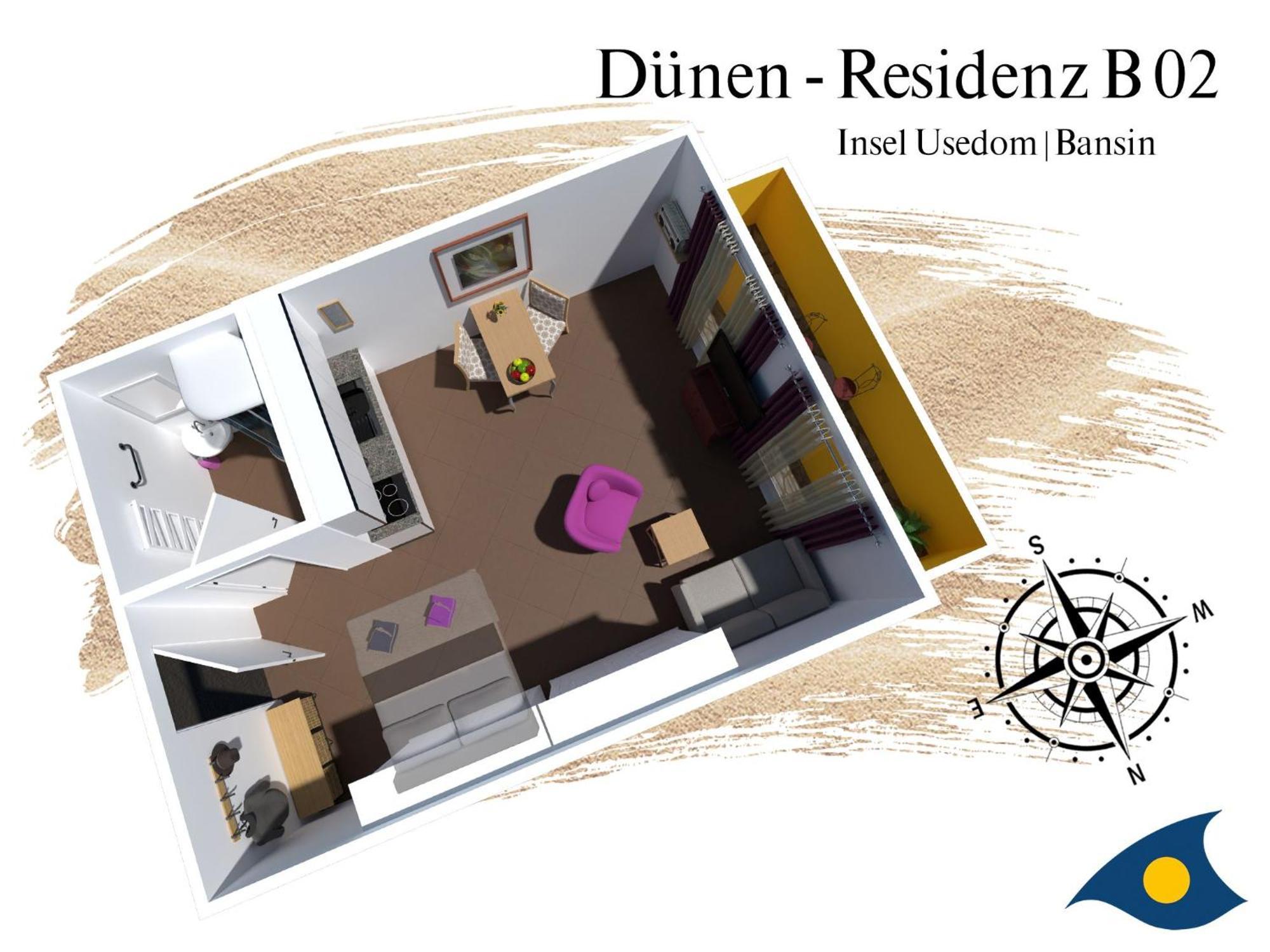 Appartamento Duenen-Residenz B 02 Heringsdorf  Esterno foto